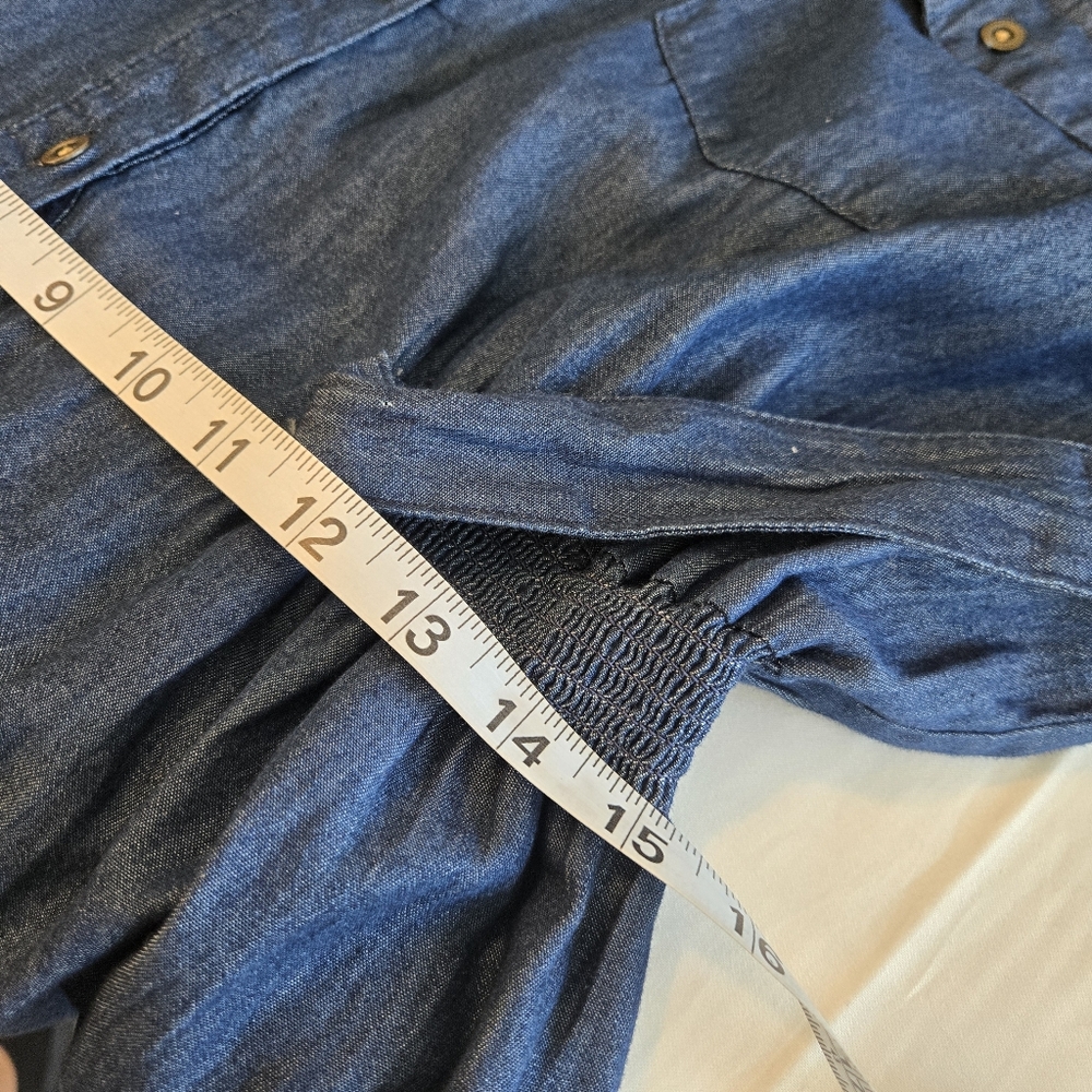 Milleniun Denim Dark Wash Dress Siz 1X Cottagecore Western - Picture 10 of 11